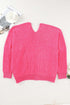 Buttons Front Pocketed Sweater Cardigan